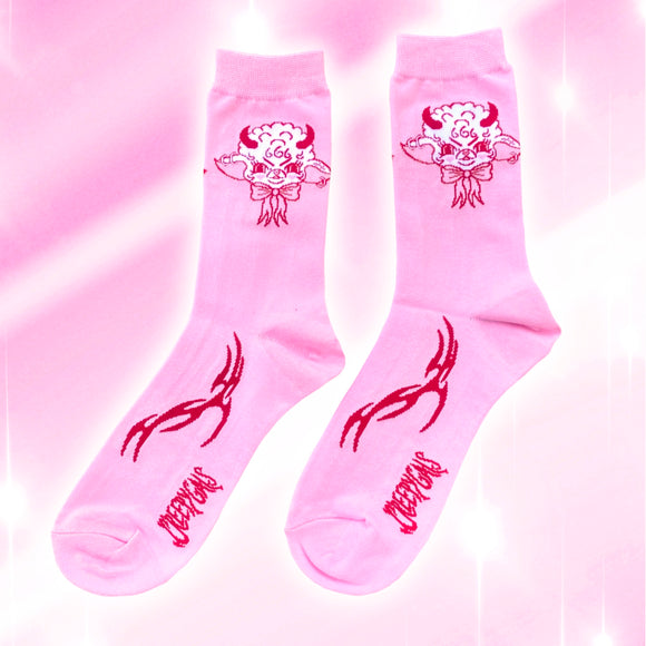 Lamby Pink Unisex Socks