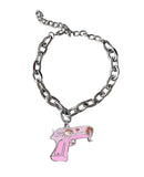 Pink Squirt the Gun Chain Choker