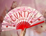 Pink C*nty Hand Fan