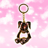 Thumpalina The Rabbit Bottle Opener Keychain Black Version