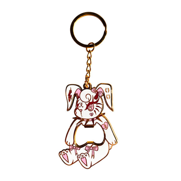 Thumpalina The Rabbit Bottle Opener Keychain White Version