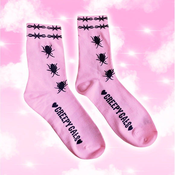 Cutie Cockroach Pink Unisex Socks