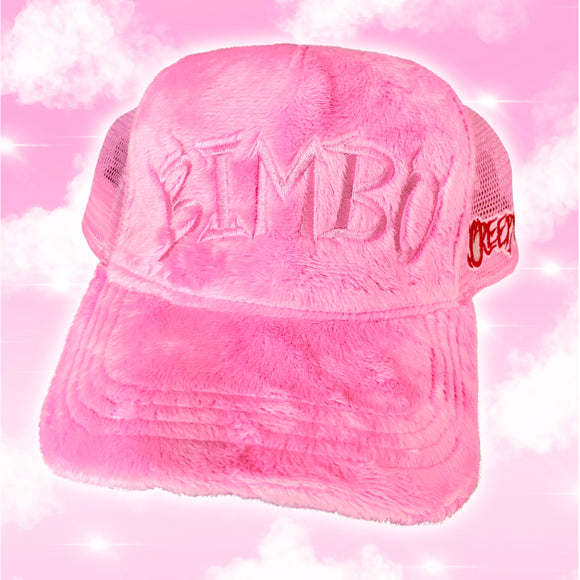 Pink Bimbo Fuzzy Trucker Hat