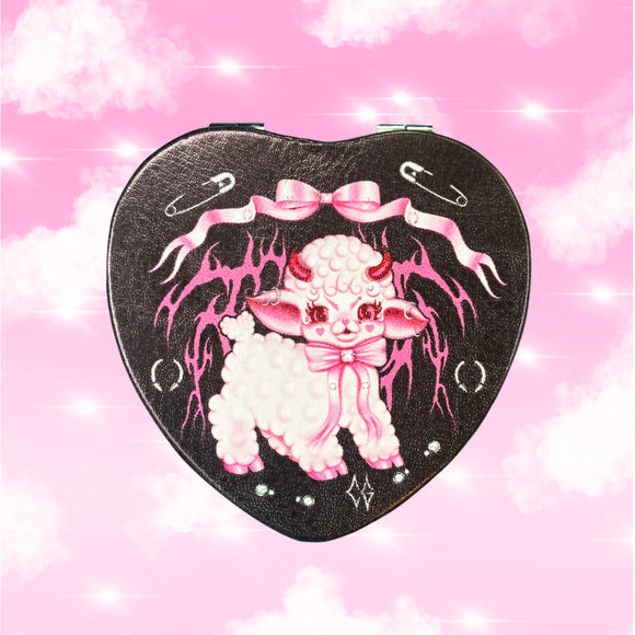 Cyber Lamby Heart Compact Mirror