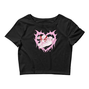 Cyber Teddy Lamb Crop Top